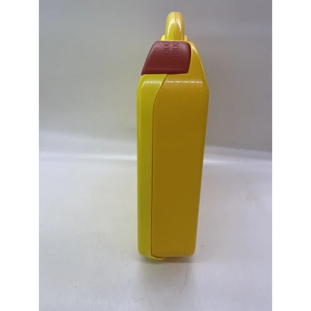 LEGO Yellow And Orange Plastic Carrying Case With Latches And Dividers 11” X 9”